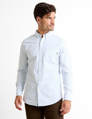Camisa casual Dockers de algodón manga larga para hombre
