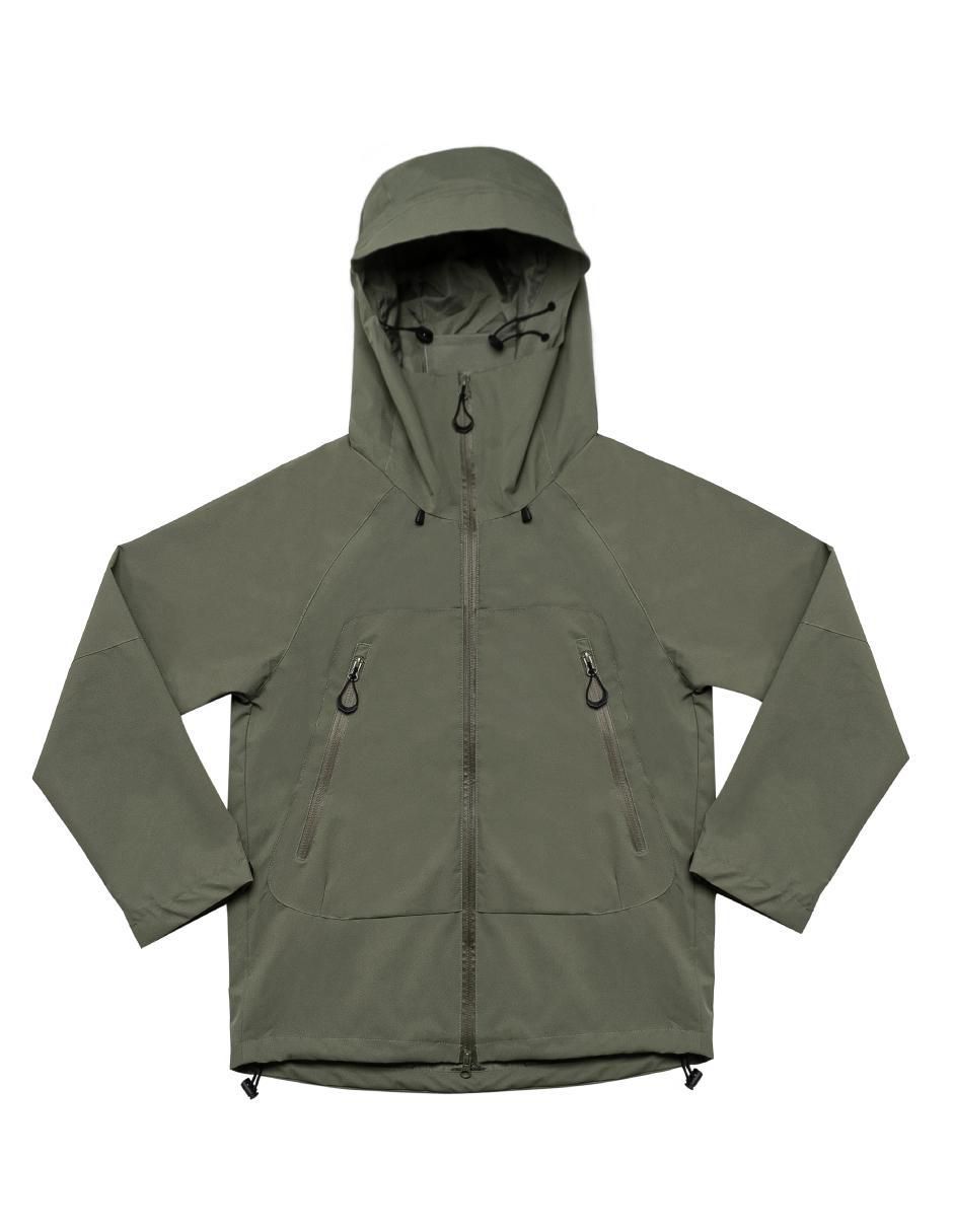 Chamarra cazadora impermeable con capucha para hombre 2