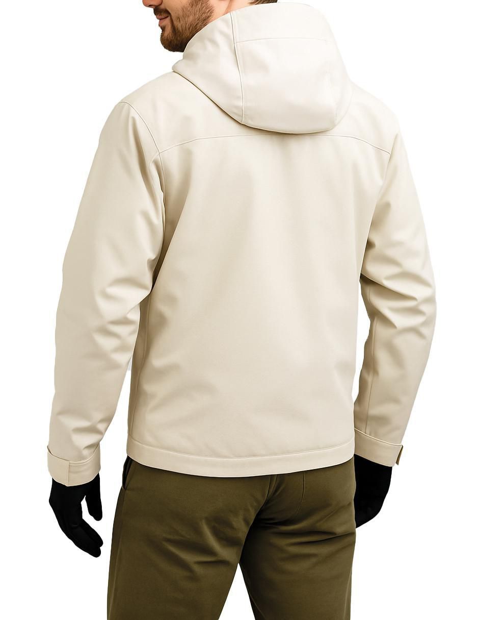 Chamarra cazadora impermeable con capucha para hombre 5