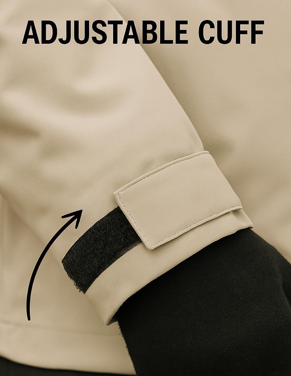 Chamarra cazadora impermeable con capucha para hombre 6