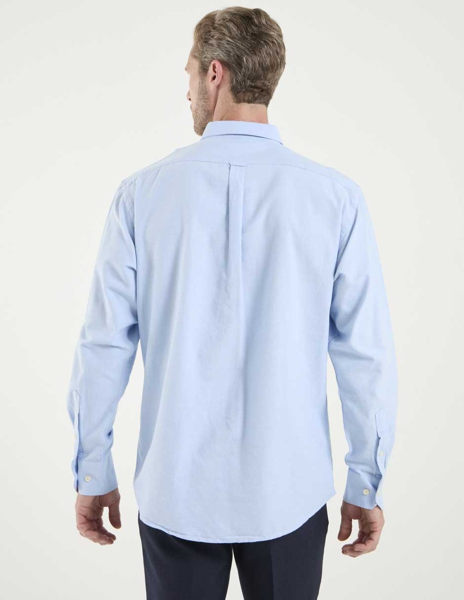 Camisa casual Izod de algodón manga larga para hombre