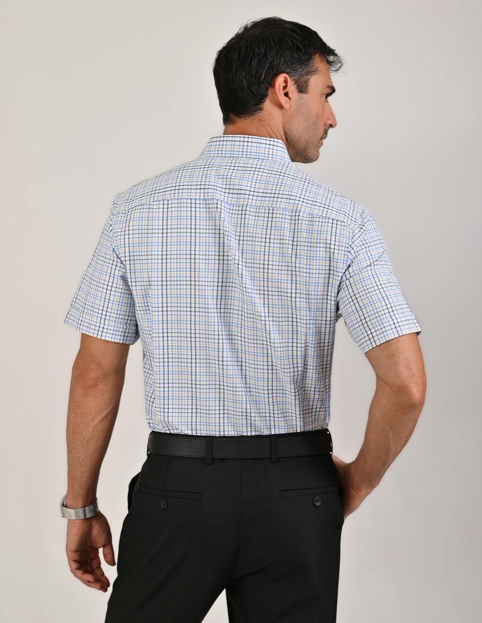 Camisa casual manga corta para hombre