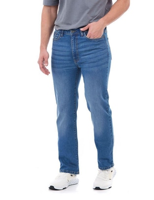 Jeans straight Buffalo Jeans David Bitton lavado stone wash para hombre