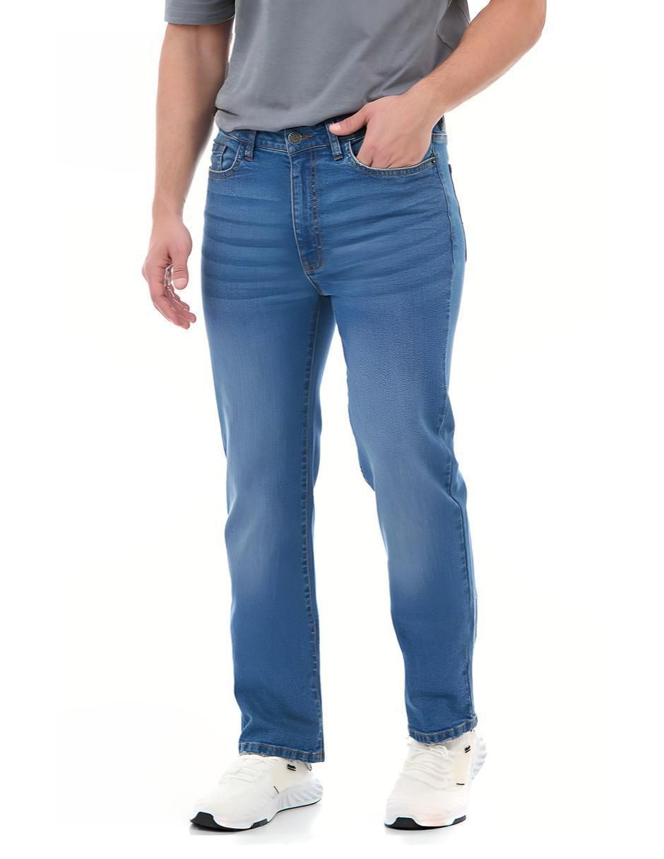 Jeans straight Buffalo Jeans David Bitton lavado stone wash para hombre