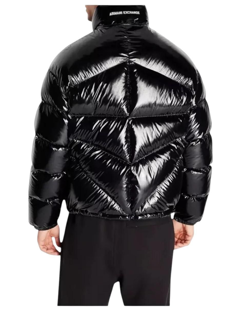 Chamarra acolchada Armani Exchange impermeable capitonada para hombre