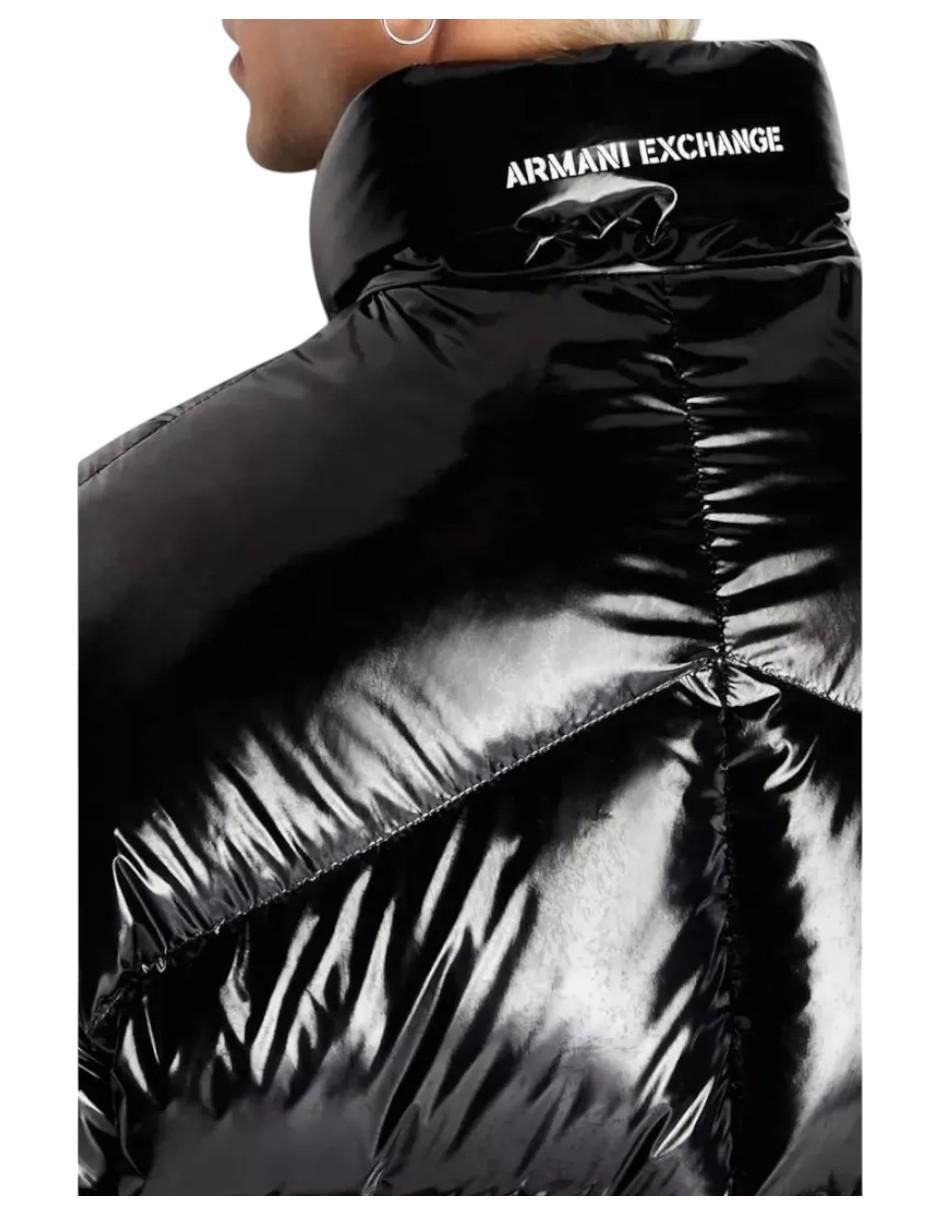 Chamarra acolchada Armani Exchange impermeable capitonada para hombre