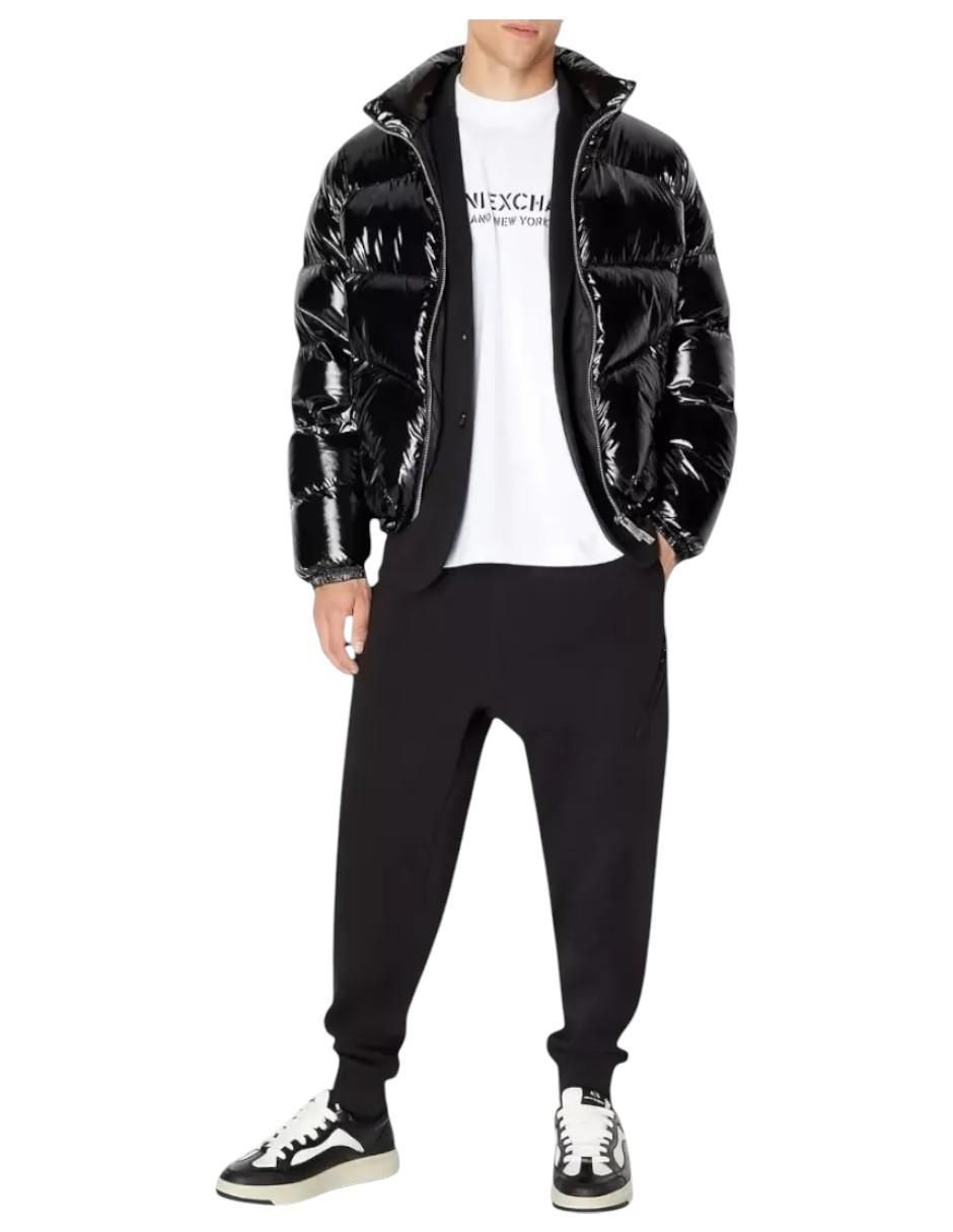 Chamarra acolchada Armani Exchange impermeable capitonada para hombre