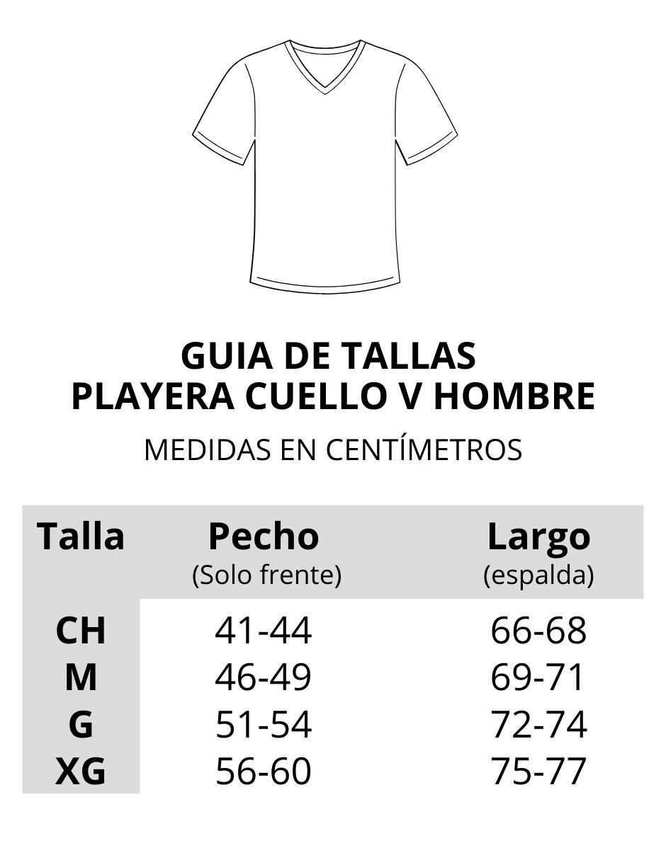 Playera cuello V para hombre 8