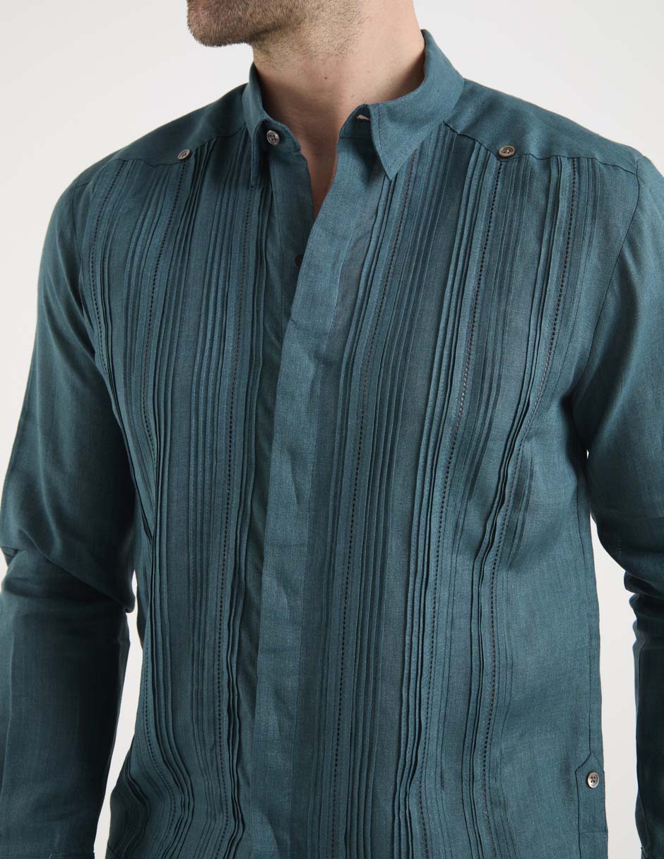 Guayabera manga larga Ábito para hombre