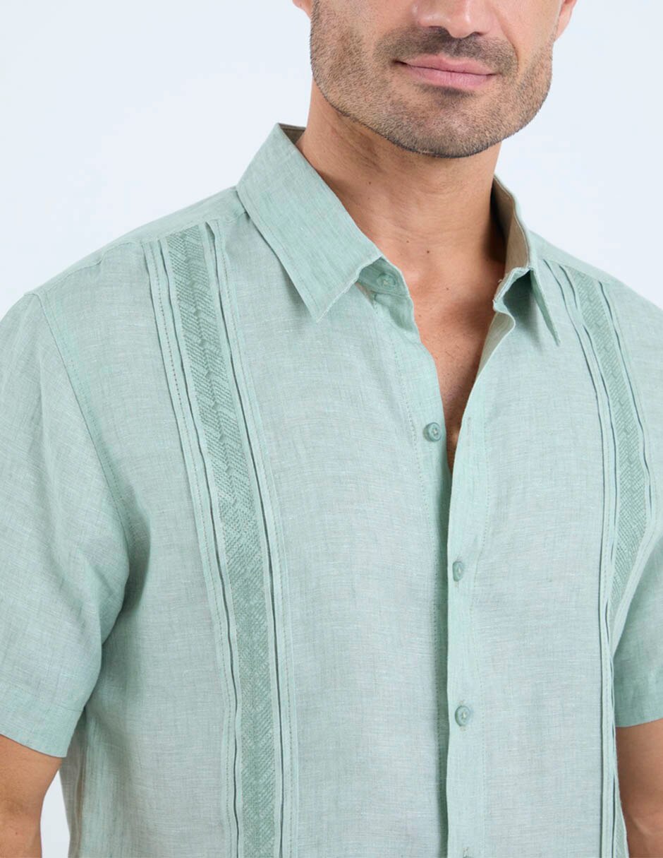 Guayabera manga corta para hombre