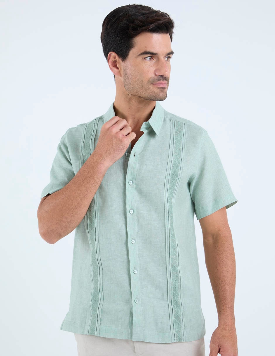 Guayabera manga corta para hombre 2
