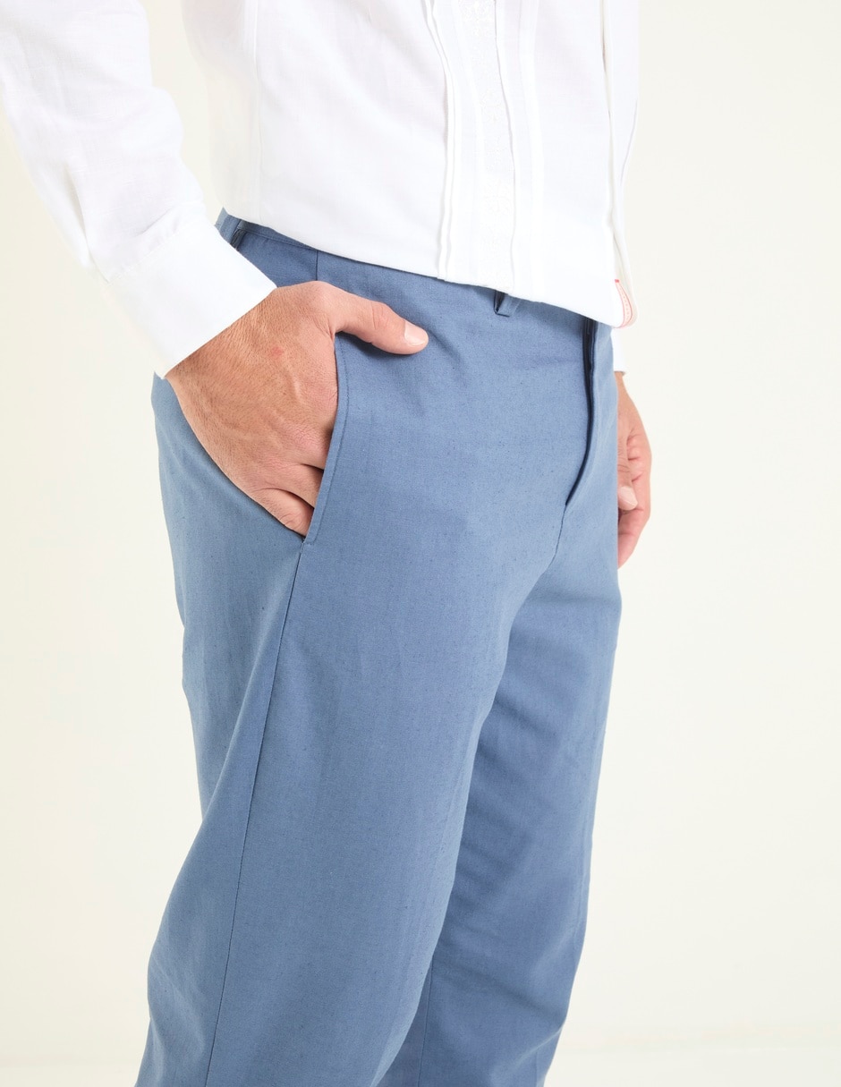 Pantalón de vestir chino slim Costavana de algodón para hombre