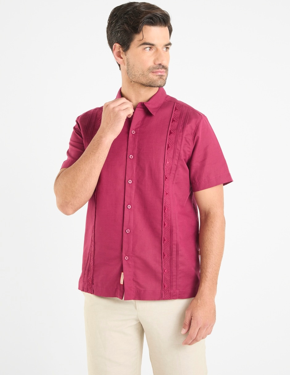Guayabera manga corta para hombre 1