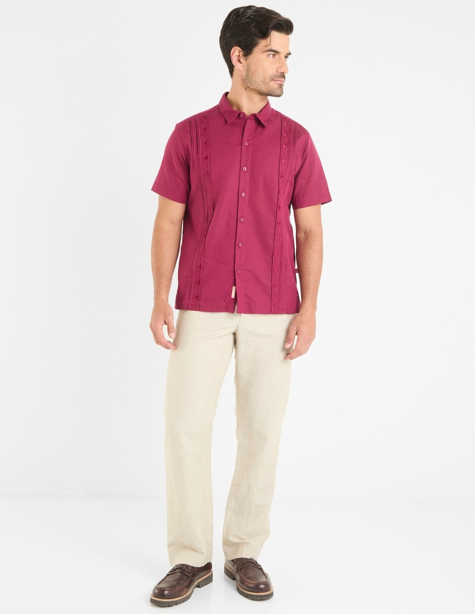Guayabera manga corta para hombre 6
