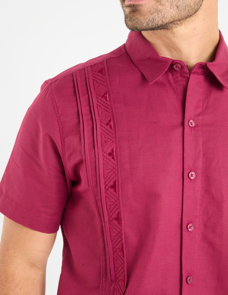 Guayabera manga corta para hombre 7