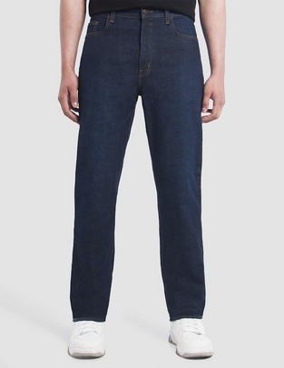 Jeans straight Oggi Jeans Power lavado obscuro para hombre