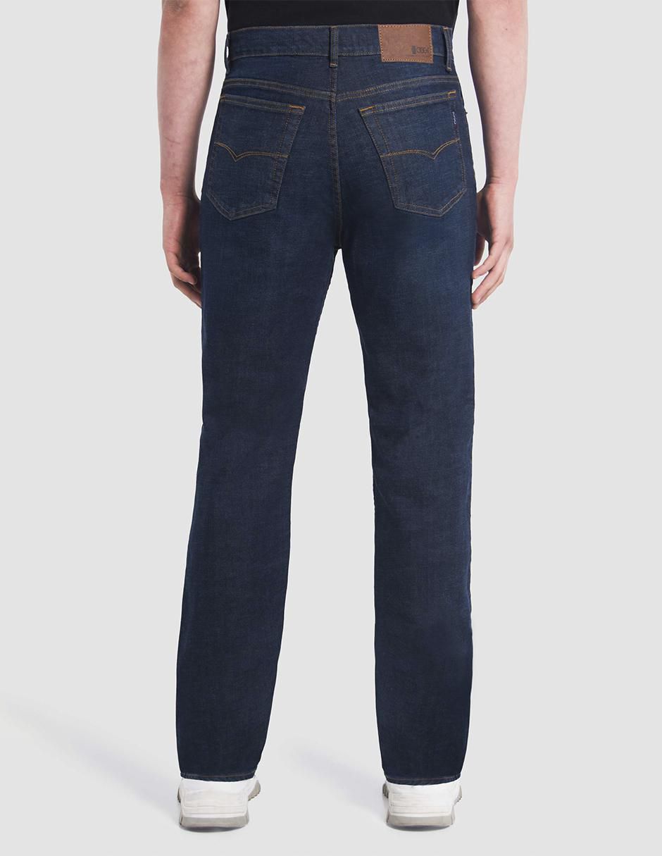 Jeans straight Oggi Jeans Power lavado obscuro para hombre