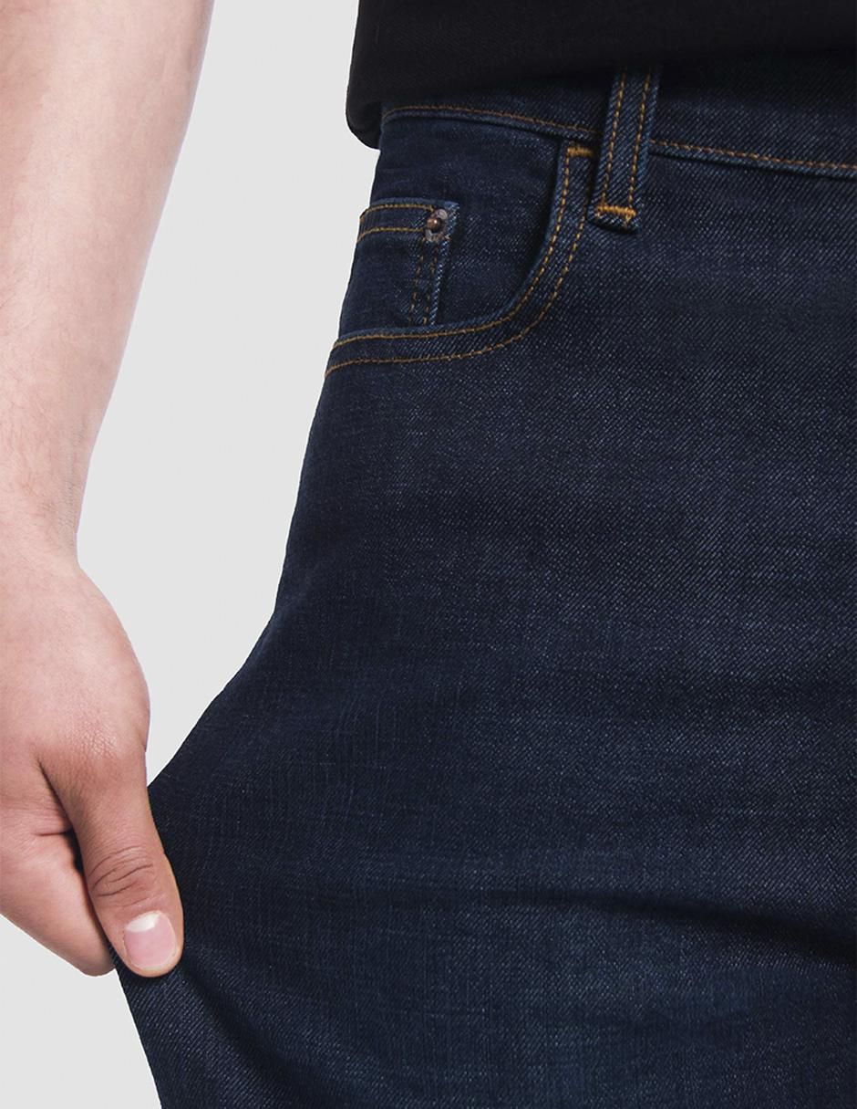 Jeans straight Oggi Jeans Power lavado obscuro para hombre
