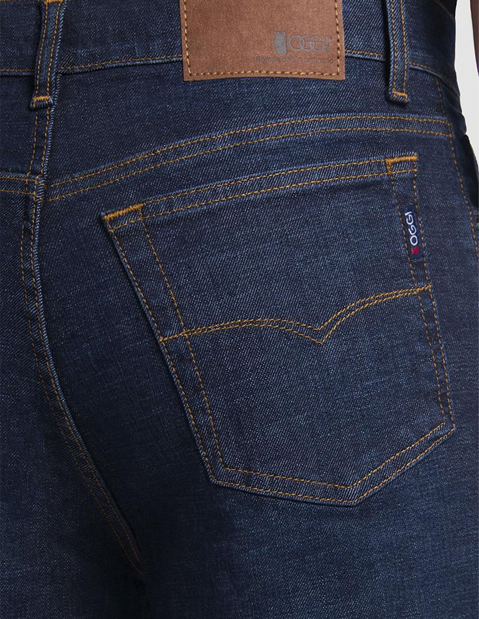 Jeans straight Oggi Jeans Power lavado obscuro para hombre