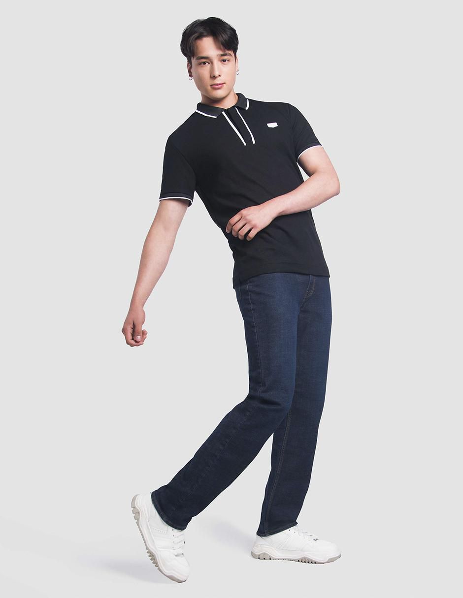 Jeans straight Oggi Jeans Power lavado obscuro para hombre