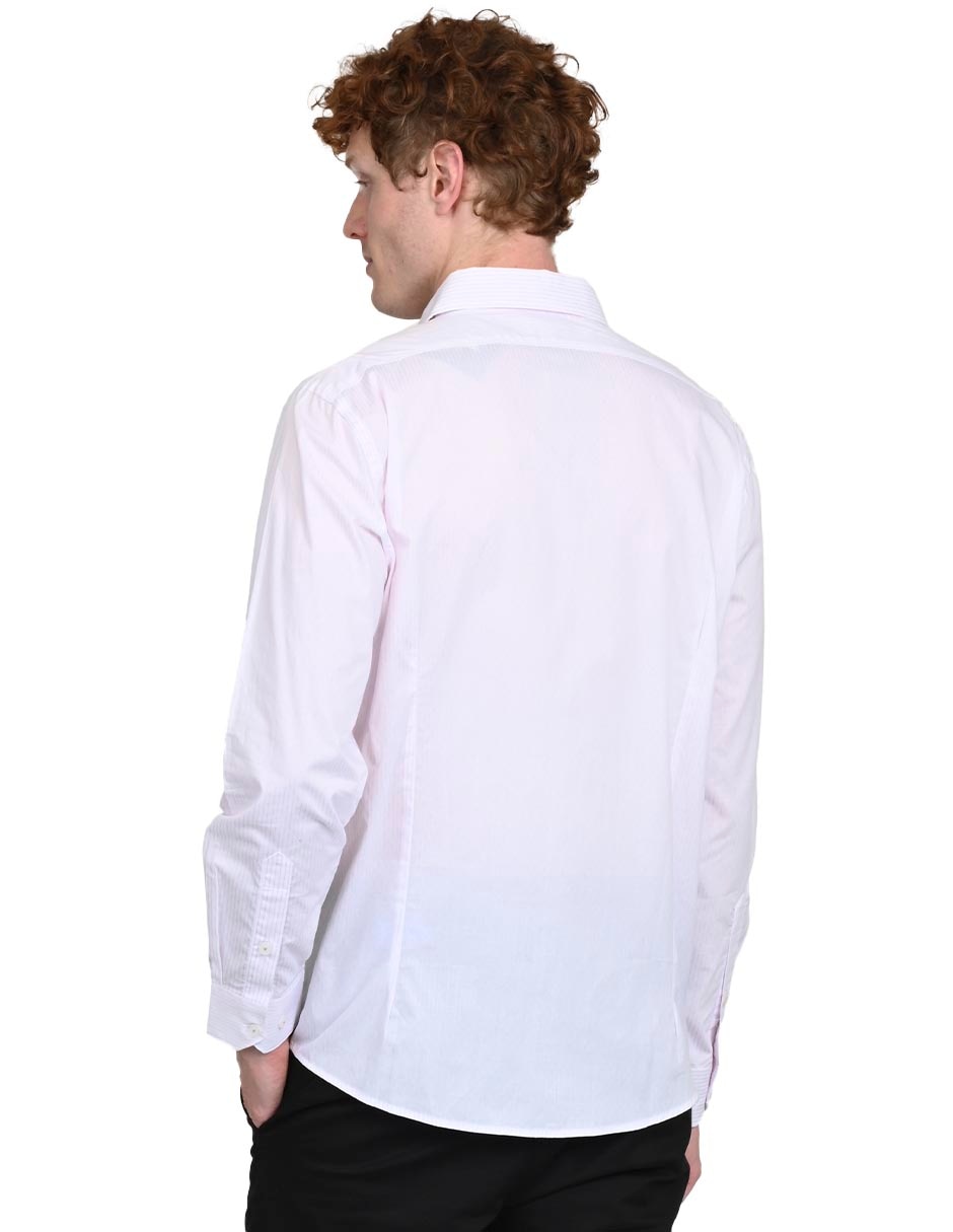 Camisa casual de algodón manga larga para hombre