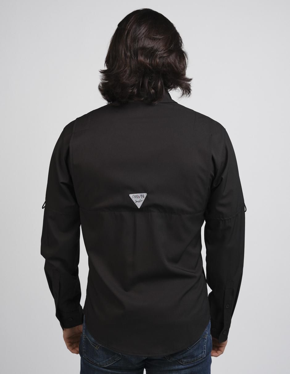 Camisa casual manga larga para hombre