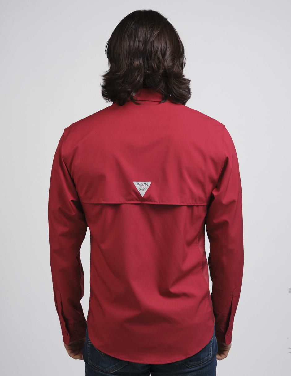 Camisa casual manga larga para hombre