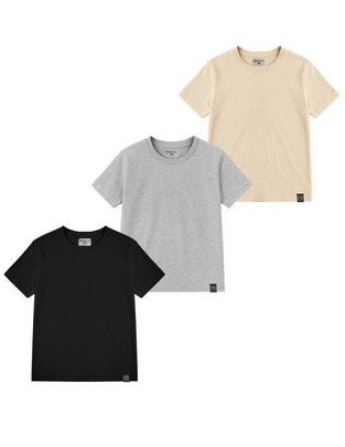 Set playera Básica cuello redondo para hombre Set playera Básica cuello redondo para hombre