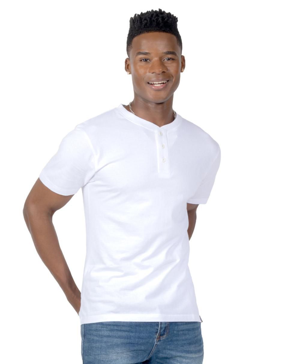 Set playera cuello henley para hombre 6