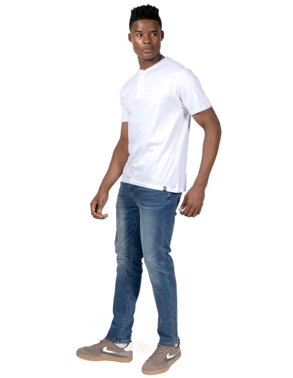 Set playera Basic cuello henley para hombre 4