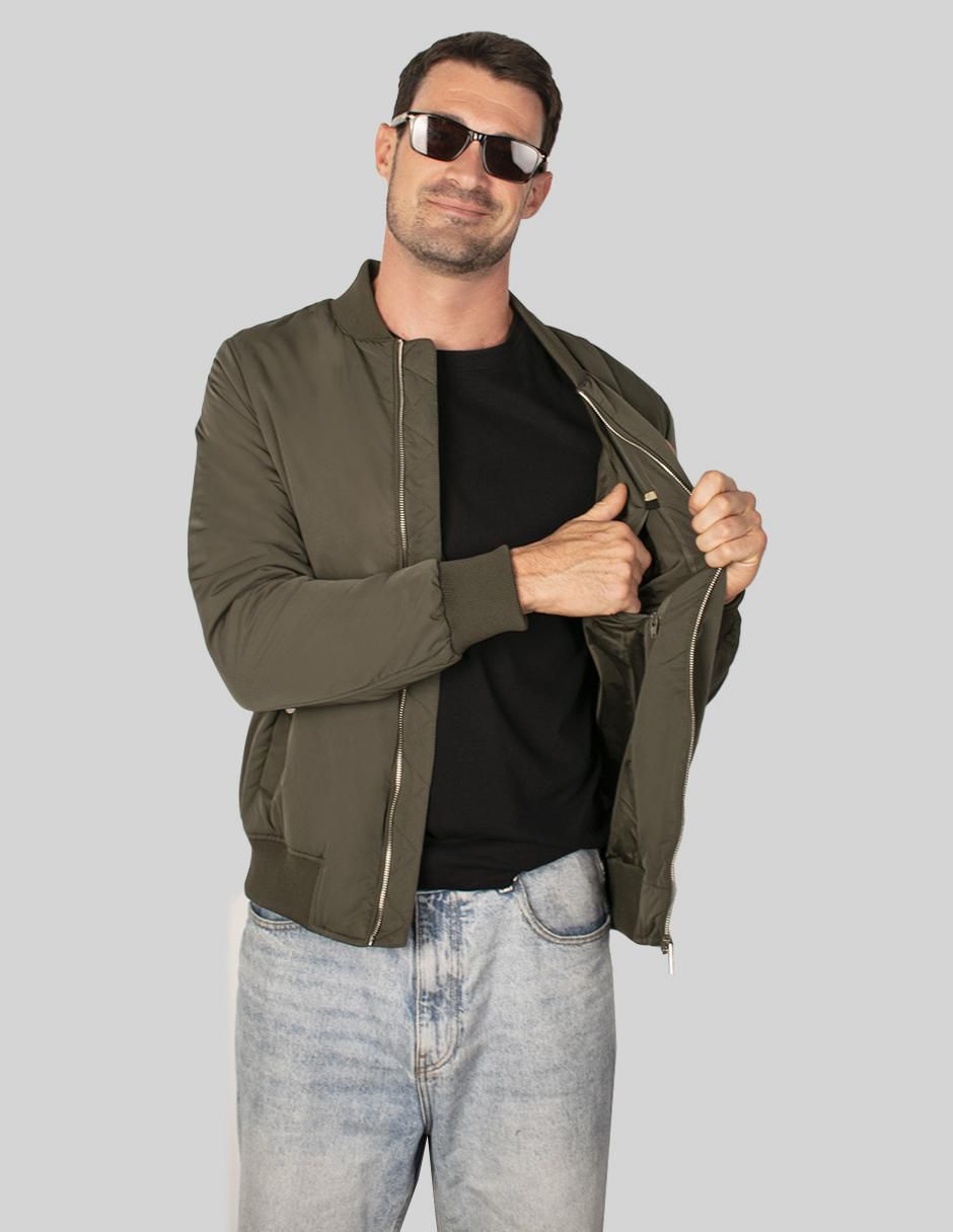 Chamarra bomber Greenlander con bolsillos para hombre