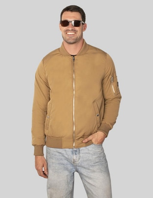 Chamarra bomber con bolsillos para hombre