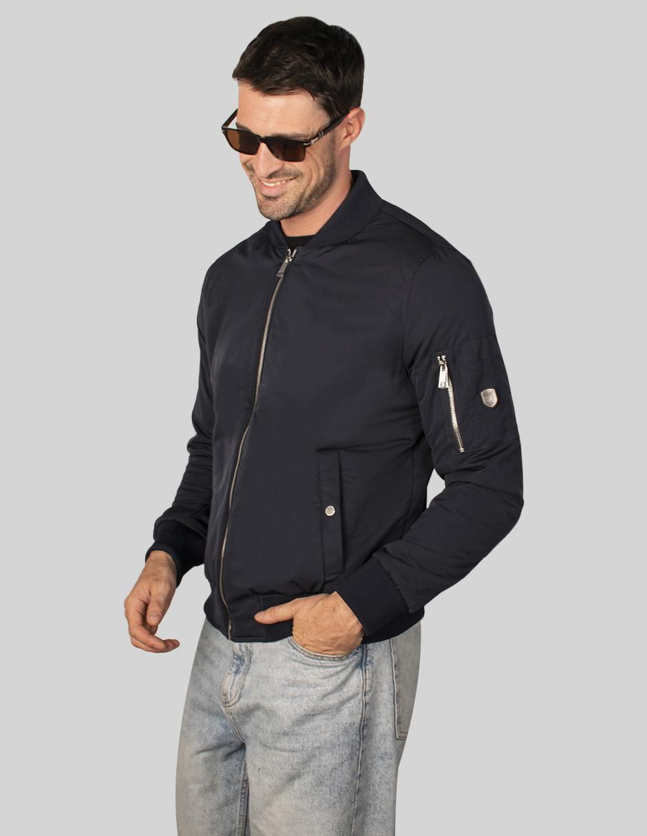 Chamarra bomber con bolsillos para hombre 3