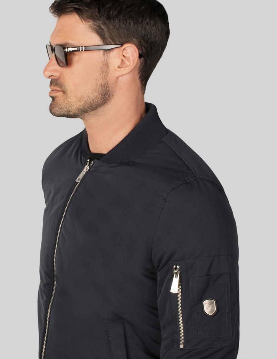 Chamarra bomber con bolsillos para hombre 4