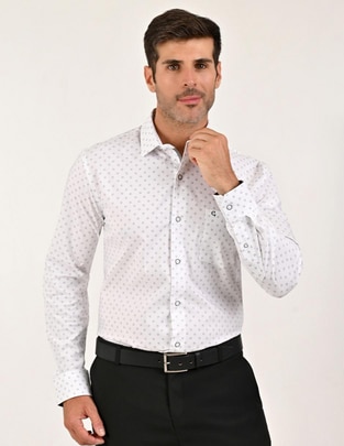 Camisa casual manga larga para hombre