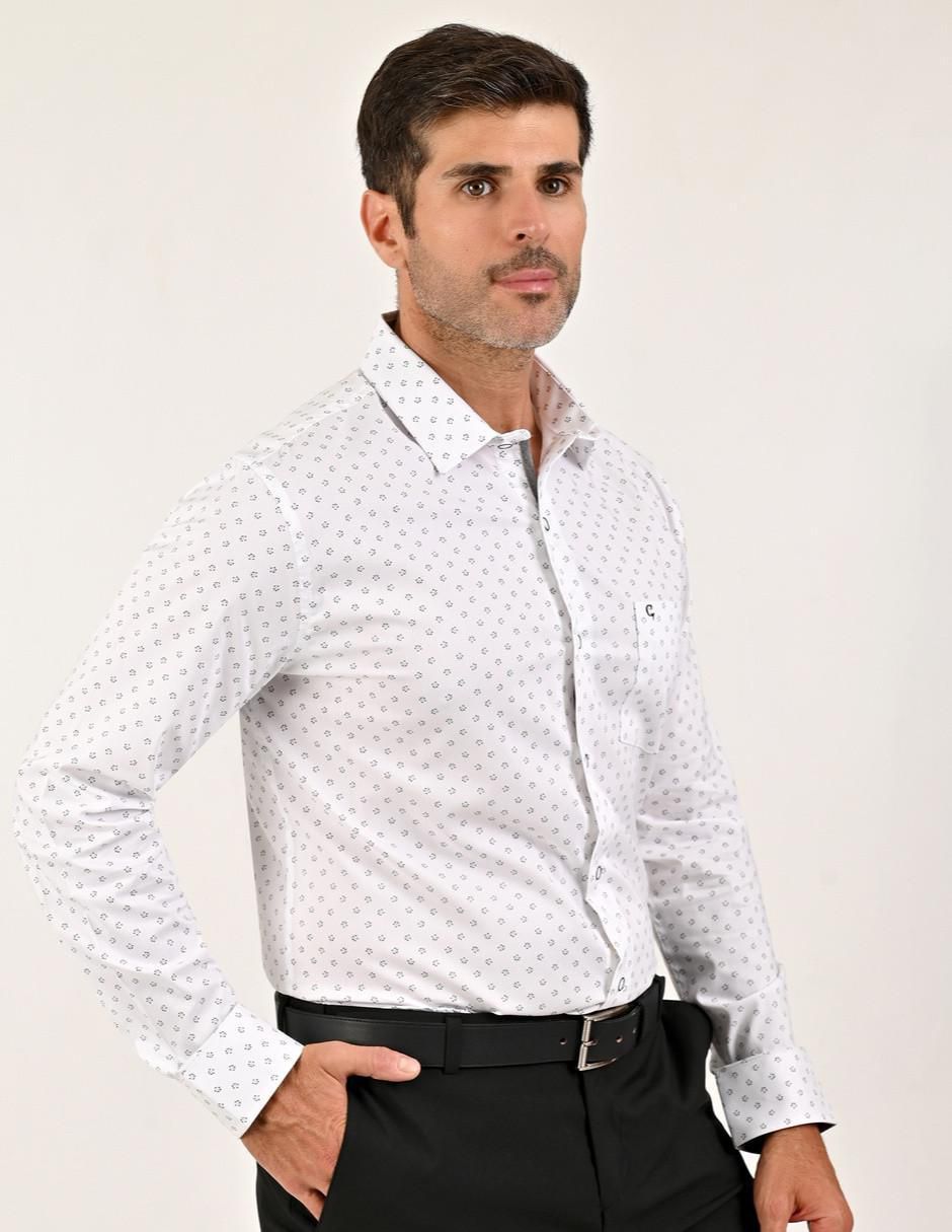 Camisa casual manga larga para hombre