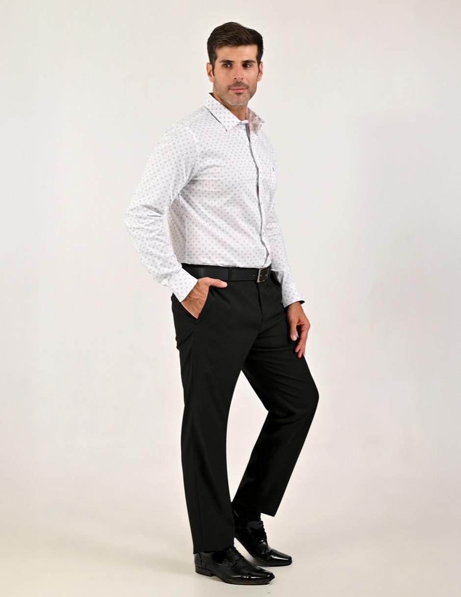 Camisa casual manga larga para hombre