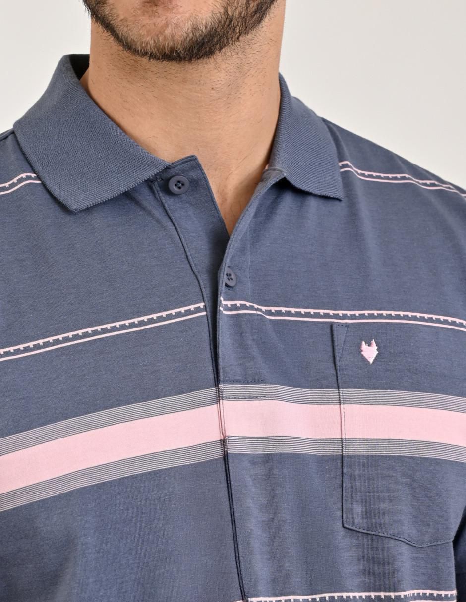 Playera tipo polo Yale para hombre