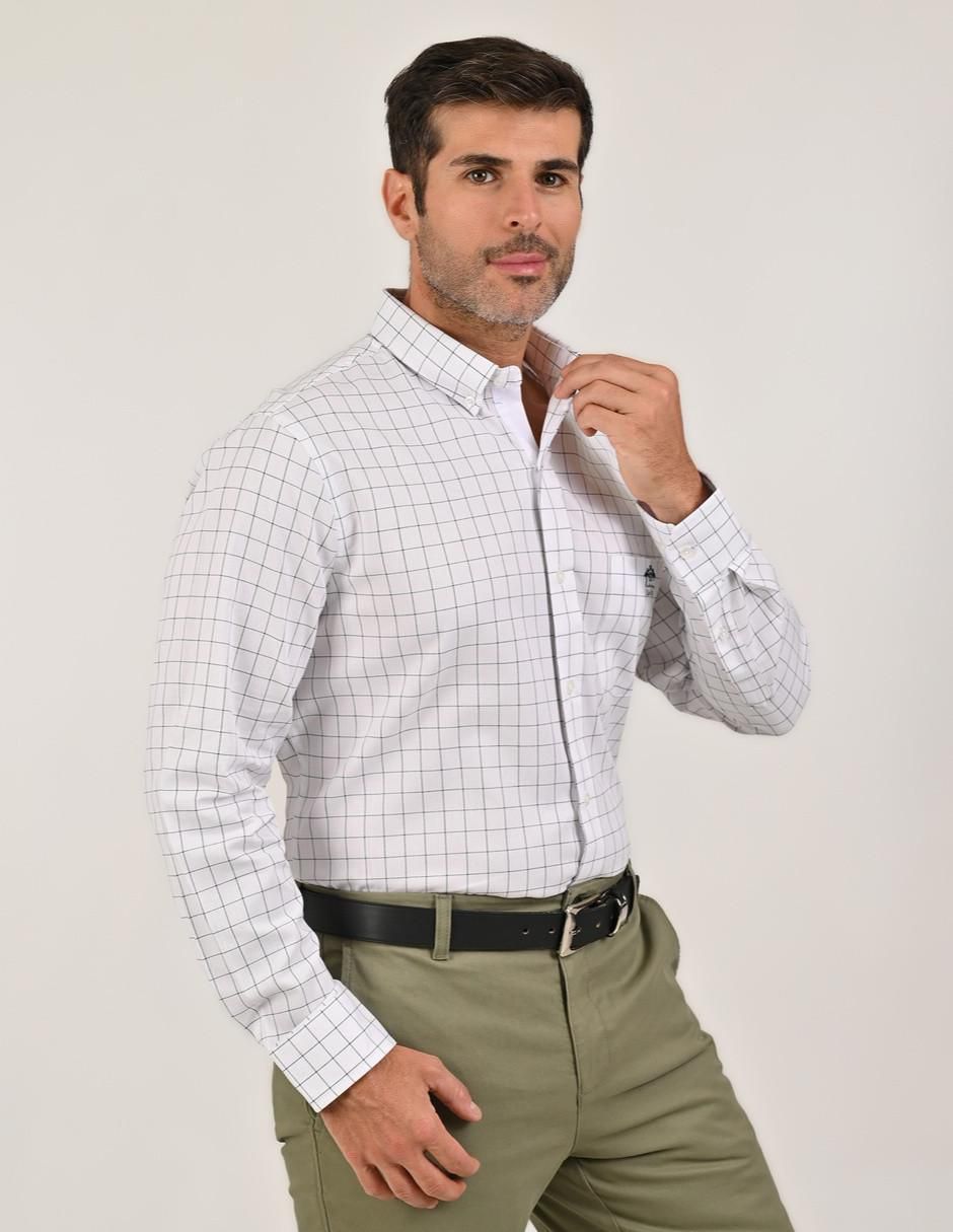 Camisa casual de algodón manga larga para hombre 5