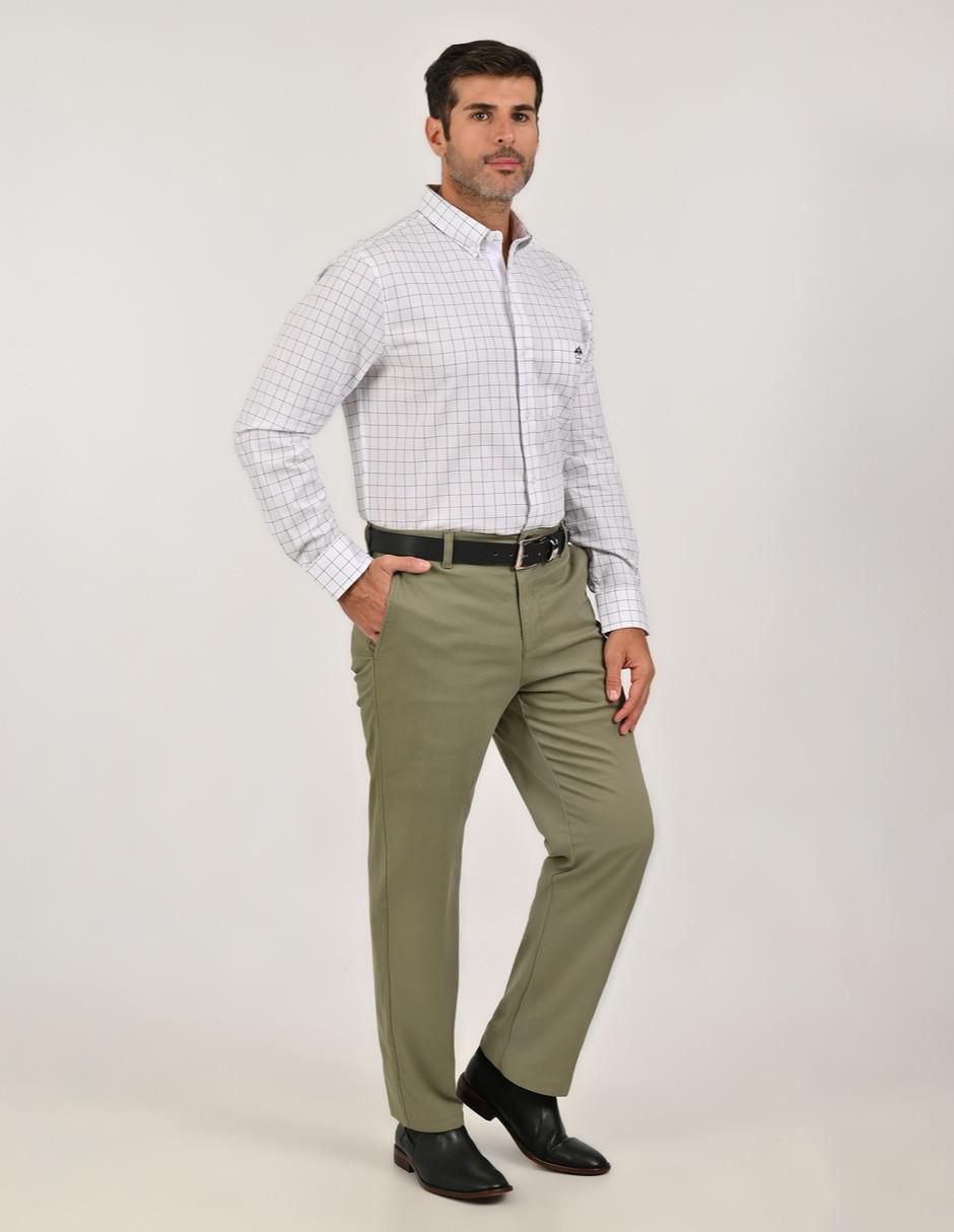Camisa casual de algodón manga larga para hombre 7