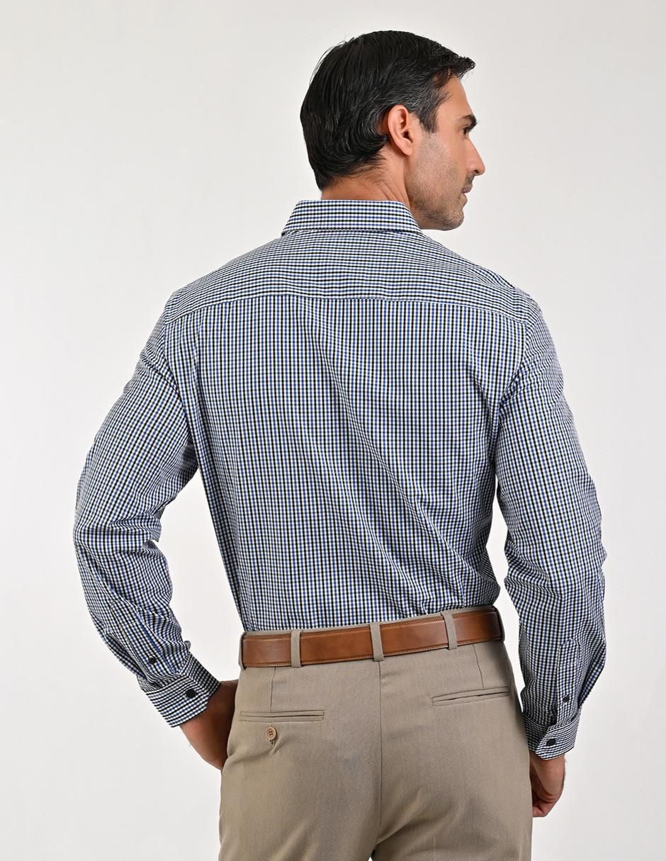 Camisa casual de algodón manga larga para hombre 5