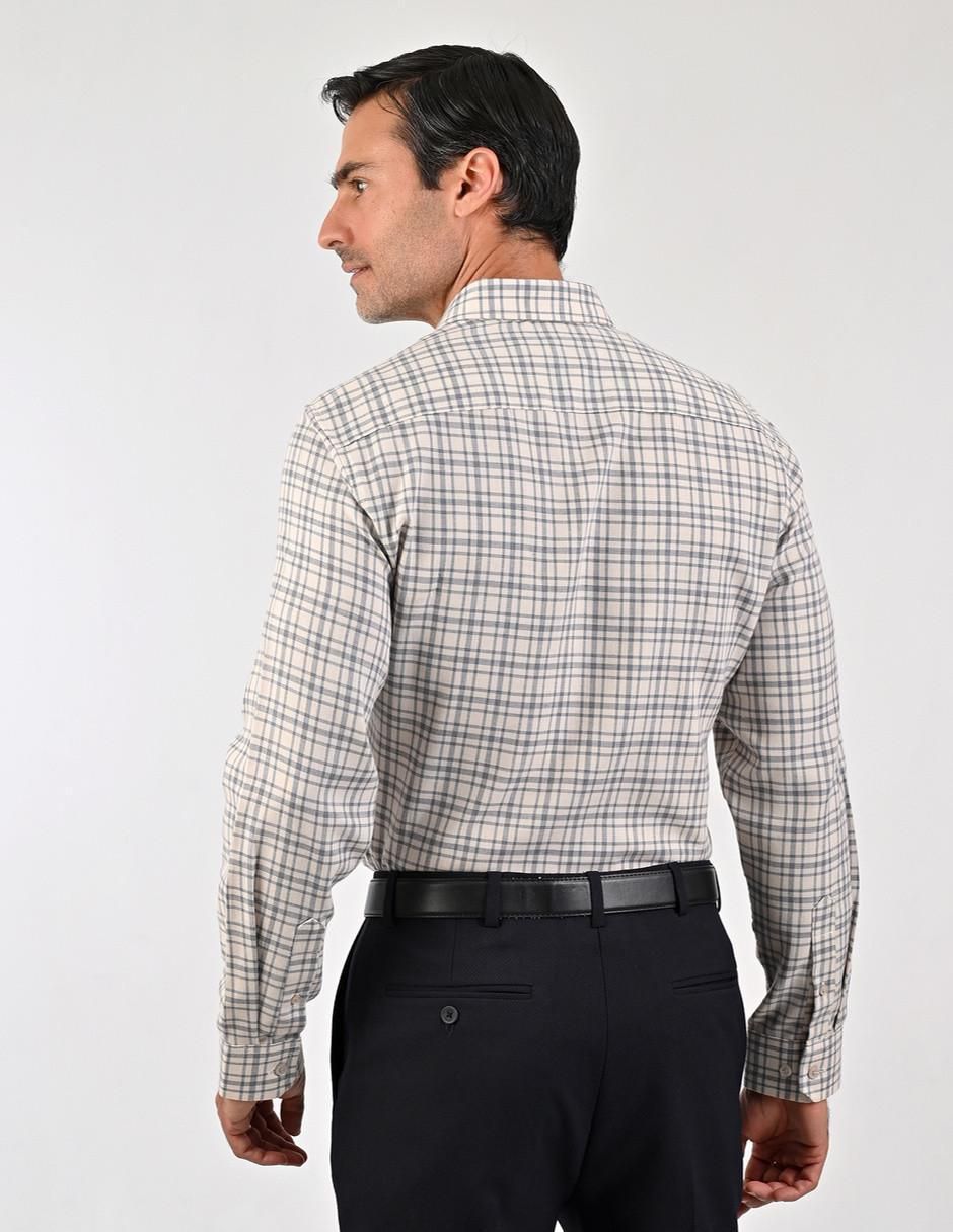 Camisa casual de algodón manga larga para hombre 5