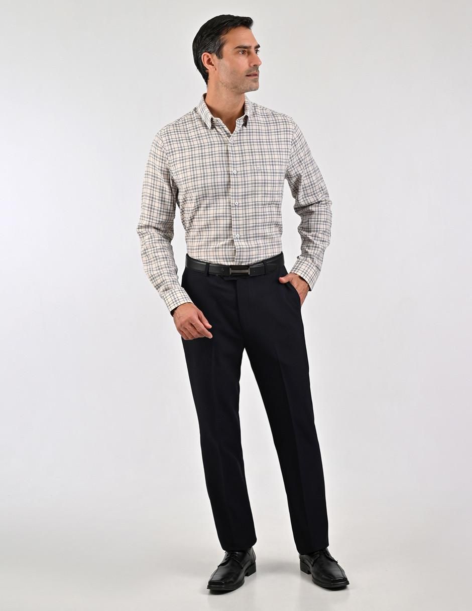 Camisa casual de algodón manga larga para hombre 2