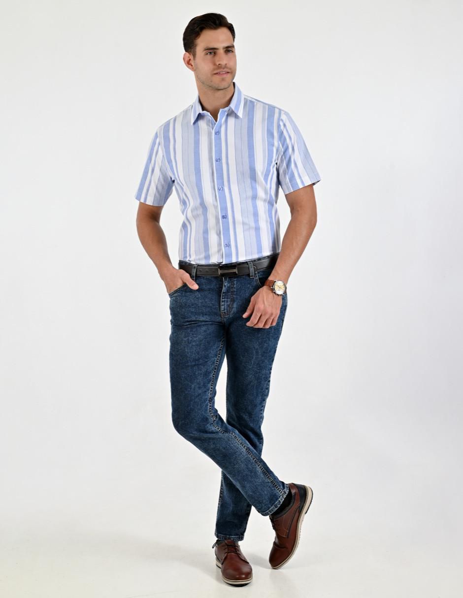 Camisa casual de algodón manga corta para hombre 2
