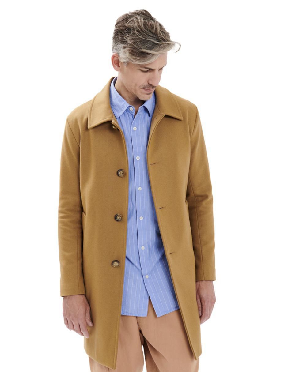 Abrigo de lana impermeable con bolsillos para hombre Abrigo de lana impermeable con bolsillos para hombre