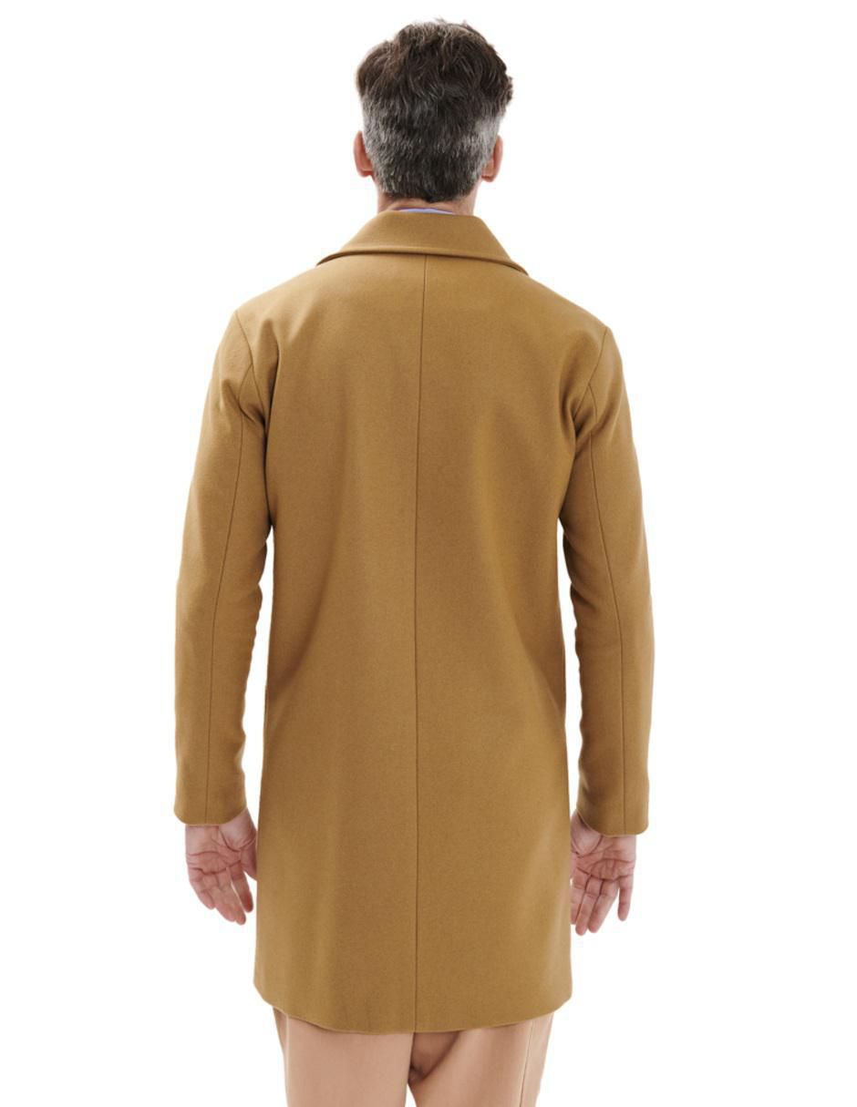 Abrigo de lana impermeable con bolsillos para hombre 2
