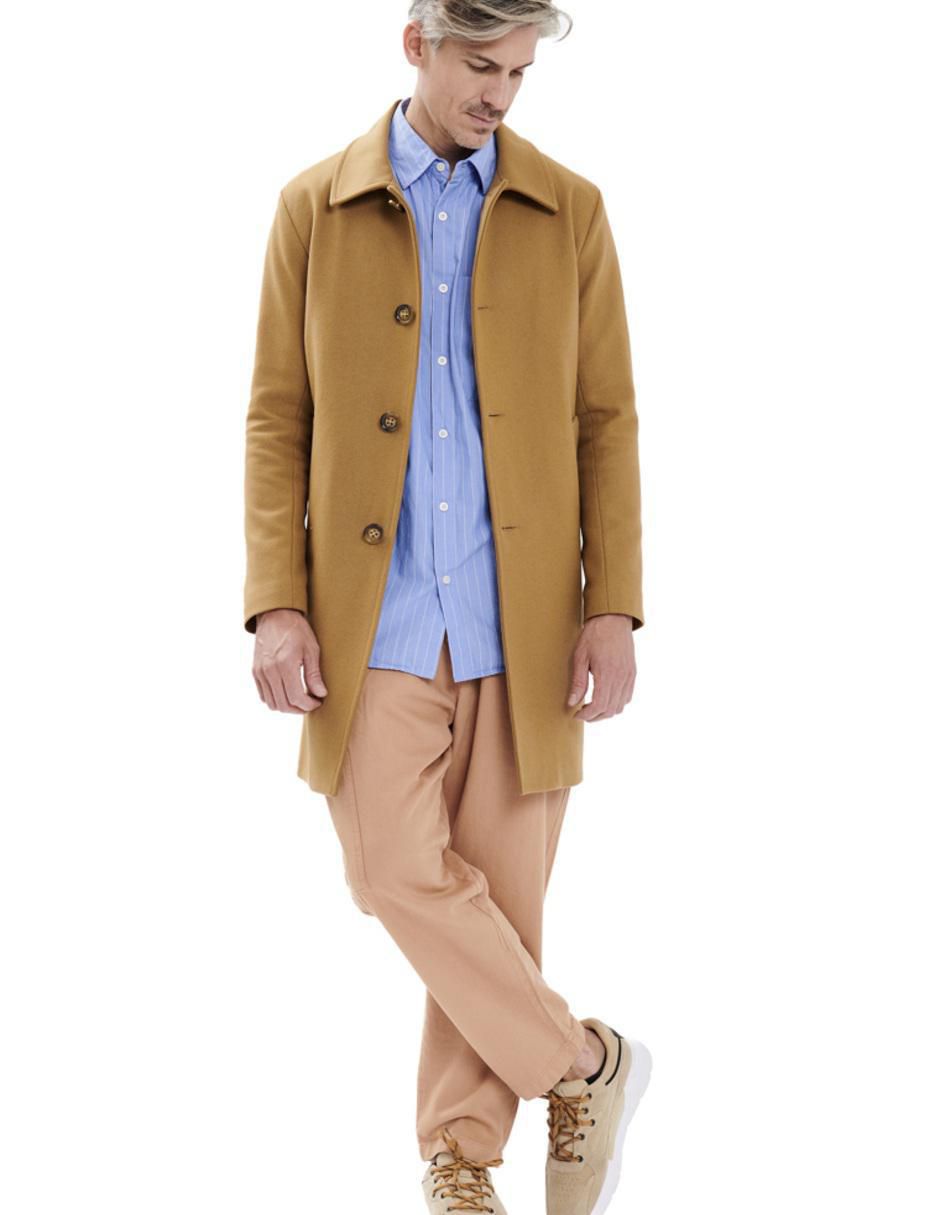 Abrigo de lana impermeable con bolsillos para hombre 3