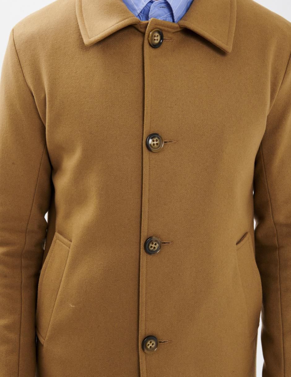 Abrigo de lana impermeable con bolsillos para hombre 5