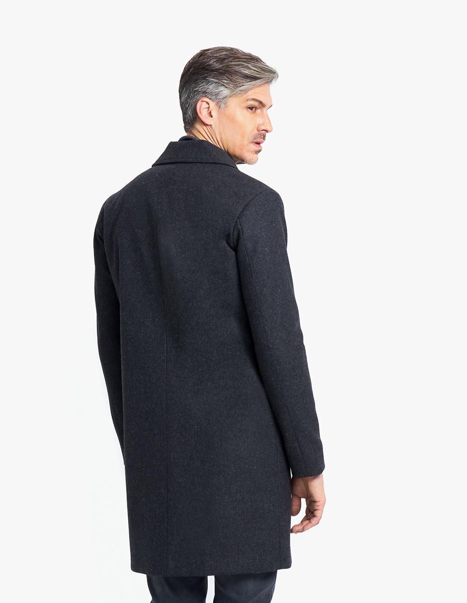 Abrigo de lana impermeable con bolsillos para hombre 2