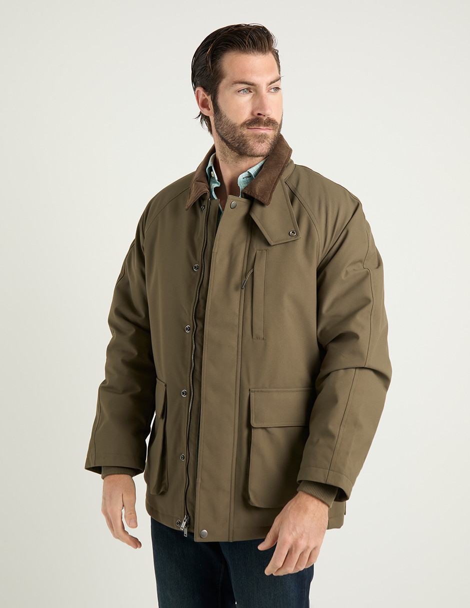 Chamarra cazadora con bolsillos para hombre Chamarra cazadora con bolsillos para hombre